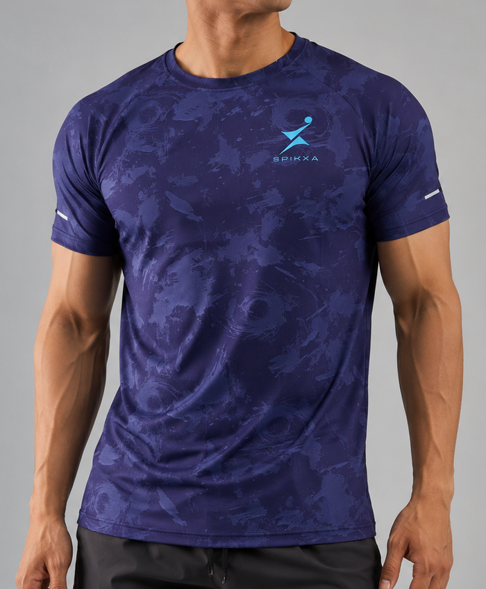 Men's Performance Training Tee - VEXON Flex for Ultimate Comfort and Quick-Dry - SPIKXA -